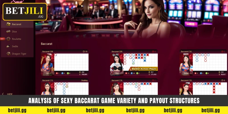Betjili-তে Sexy Baccarat লাইভ ক্যাসিনো: গেম মেকানিক্স এবং জয়ের প্রিমিয়াম কৌশল 3 Analysis of sexy baccarat game variety and payout structures - Sexy Baccarat পেআউট বিশ্লেষণ