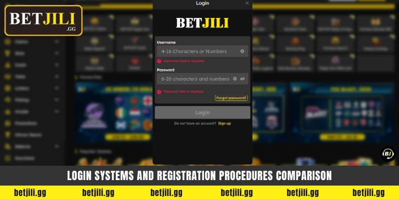 Login systems and registration procedures comparison - ক্যাসিনো লগইন ও রেজিস্ট্রেশন