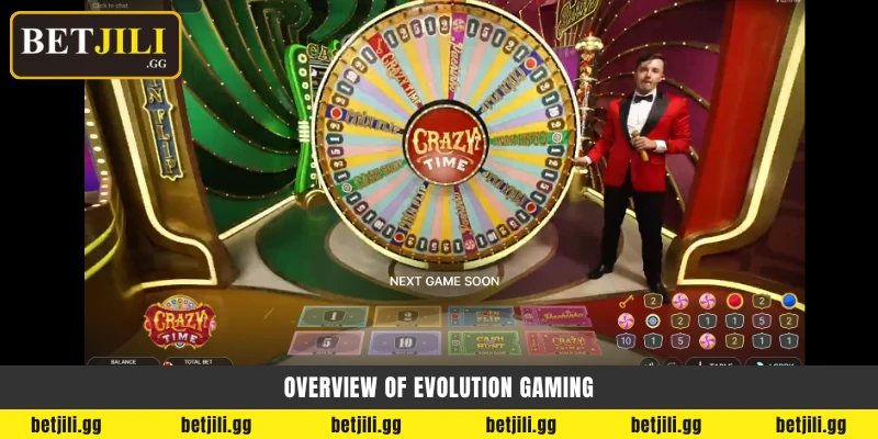 Betjili-তে Evolution Gaming লাইভ ক্যাসিনো: Crazy Time এবং Mega Ball Live খেলার গাইড 2 Overview of Evolution Gaming - Evolution Gaming ওভারভিউ