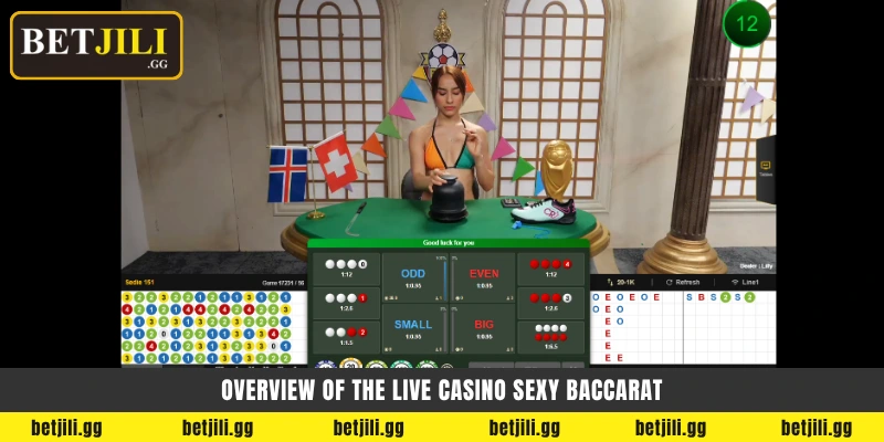 Betjili-তে Sexy Baccarat লাইভ ক্যাসিনো: গেম মেকানিক্স এবং জয়ের প্রিমিয়াম কৌশল 2 Overview of the live casino Sexy Baccarat - Sexy Baccarat ওভারভিউ
