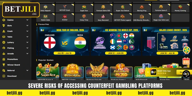 Severe risks of accessing counterfeit gambling platforms - নকল ক্যাসিনো ঝুঁকি