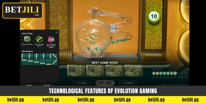 Betjili-তে Evolution Gaming লাইভ ক্যাসিনো: Crazy Time এবং Mega Ball Live খেলার গাইড 4 Technological features of Evolution Gaming - Evolution Gaming প্রযুক্তি